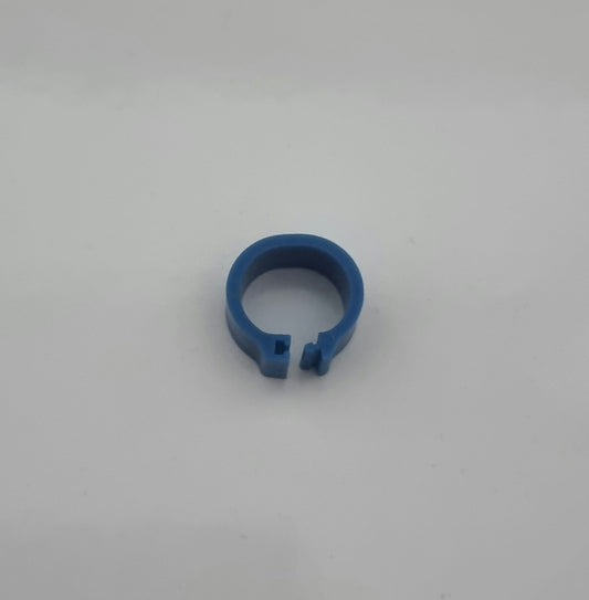 Pack de anillas tipo clip de plástico de 8,5mm para identificación.