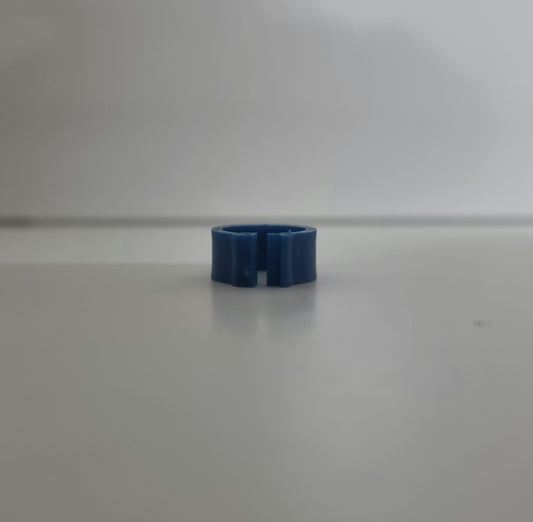 Pack de anillas tipo clip de plástico de 8,5mm para identificación.