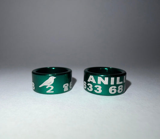 Anilla de 10 mm de aluminio anodizado.