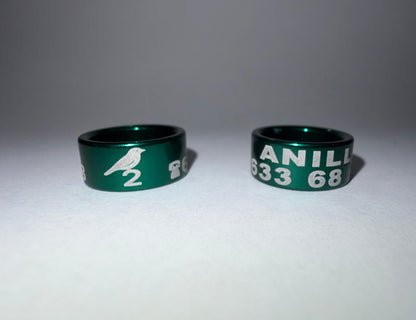 Anilla de 11 mm de aluminio anodizado.