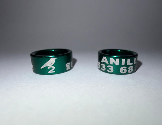 Anilla de 11 mm de aluminio anodizado.