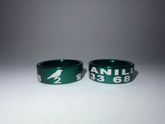 Anilla de 15 mm de aluminio anodizado.