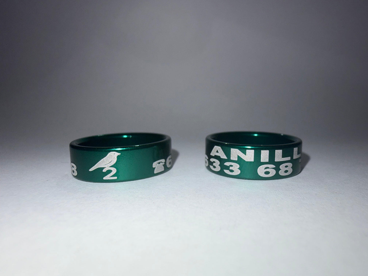 Anilla de 16 mm de aluminio anodizado